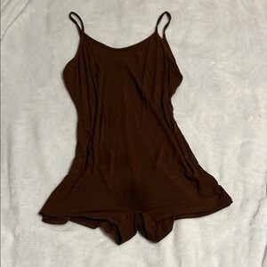 Fashion Nova Chocolate Brown Romper